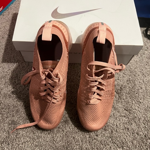 Nike Women's Pink  VaporMax Athletic Shoes - Picture 3 of 4